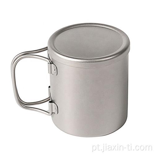 Copo de titânio para caneca de 450 ml com parede dupla isolada